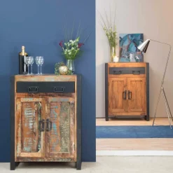 Buffet<Made in Meubles Petit buffet en bois d'acacia 80 cm Havana