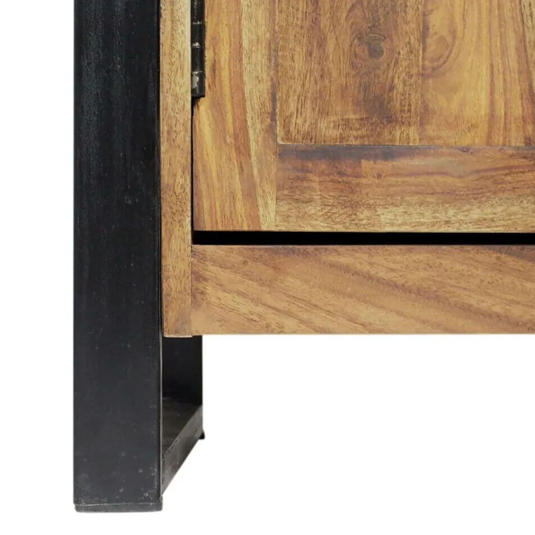 Buffet<Made in Meubles Petit buffet en bois d'acacia 80 cm Havana