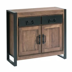 Buffet<Made in Meubles Petit buffet en bois d'acacia 100 cm Havana