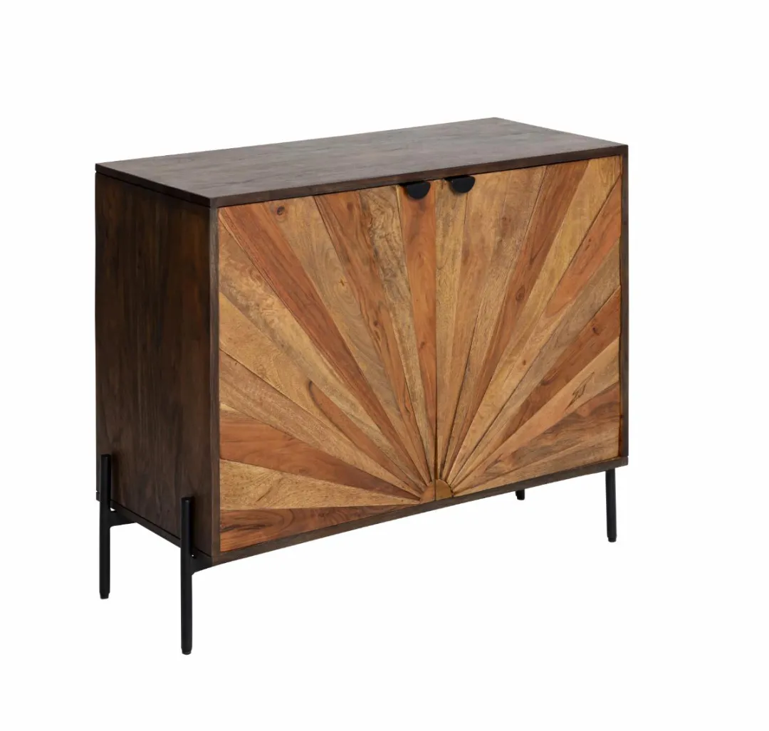 Buffet<Made in Meubles Petit buffet en bois d'acacia Elvira