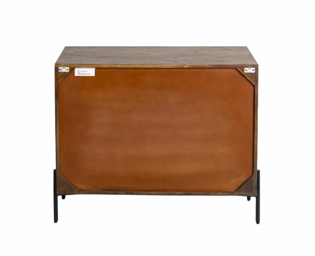 Buffet<Made in Meubles Petit buffet en bois d'acacia Elvira