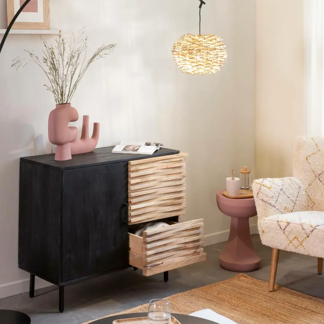 Buffet<Made in Meubles Petit buffet en bois de manguier Tino