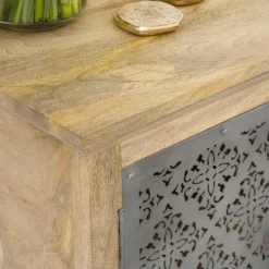 Buffet<Made in Meubles Petit buffet en bois de manguier Sahara