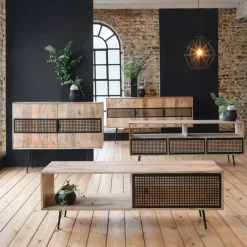 Buffet<Made in Meubles Petit buffet en bois de manguier Jasmin