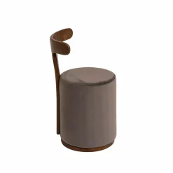 Fauteuil<Made in Meubles Petit fauteuil gris en manguier Adonis