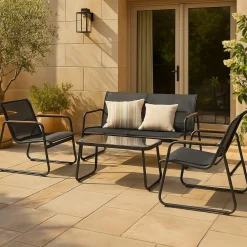 Salon De Jardin<Made in Meubles Petit salon de jardin gris Zohra