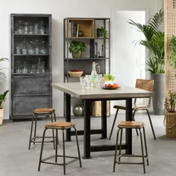 Vaisselier<Made in Meubles Petit vaisselier en métal Locker