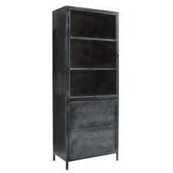 Vaisselier<Made in Meubles Petit vaisselier en métal Locker