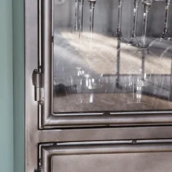 Vaisselier<Made in Meubles Petit vaisselier en métal Locker