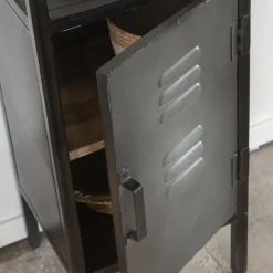 Colonne|Meuble De Rangement<Made in Meubles Petite colonne en métal noir Abel