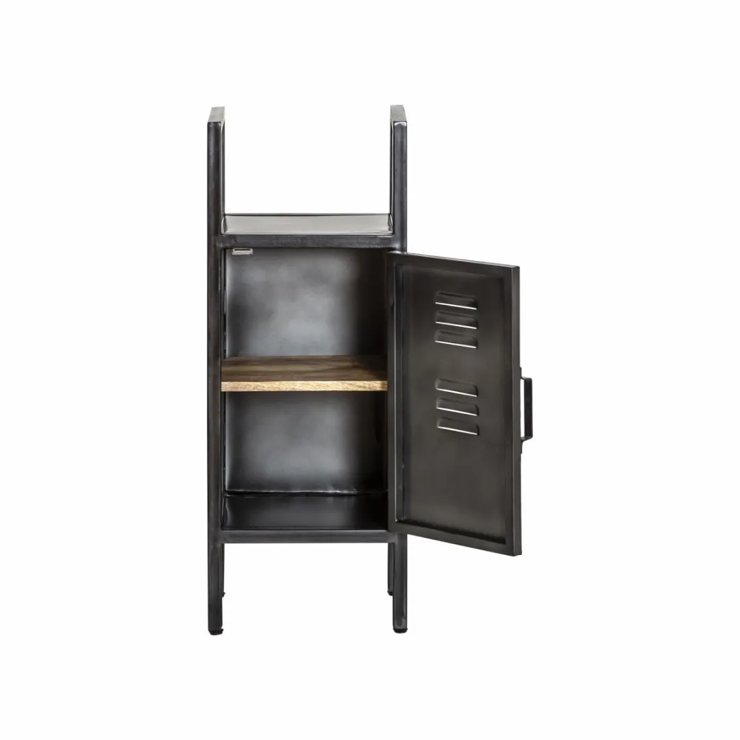 Colonne|Meuble De Rangement<Made in Meubles Petite colonne en métal noir Abel