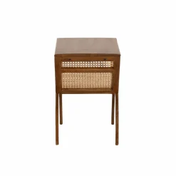 Bout De Canapé & Sellette|Décoration<Made in Meubles Porte revue en bois de manguier et cannage Charline