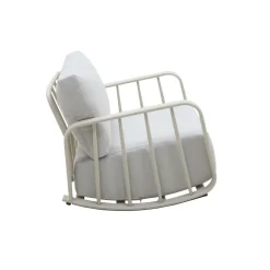 Chaise De Jardin<Made in Meubles Rocking chair en aluminium pour jardin couleur taupe Zion