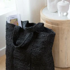 Décoration<Made in Meubles Sac à  buches noir Marlon