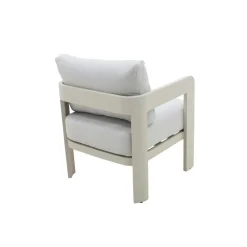 Salon De Jardin<Made in Meubles Salon de jardin en aluminium taupe Loréa