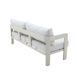 Salon De Jardin<Made in Meubles Salon de jardin en aluminium taupe Loréa