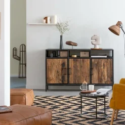 Décoration<Made in Meubles Sculpture en bois et métal Estel