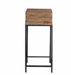 Bout De Canapé & Sellette<Made in Meubles Sellette en bois recyclé et métal Vicky