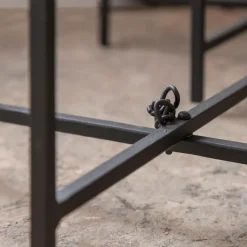 Table Gigogne|Bout De Canapé & Sellette<Made in Meubles Sellette gigogne en métal et en verre Florian