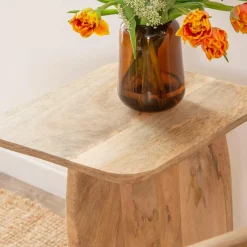 Table Basse<Made in Meubles Set de 2 tables basses en bois de manguier Tom