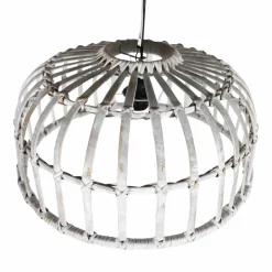 Suspension<Made in Meubles Suspension blanche en bambou Rattan