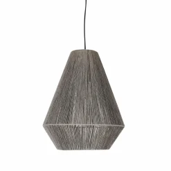 Suspension<Made in Meubles Suspension corde en papier gris Antonin