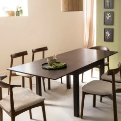 Table À Manger<Made in Meubles Table à manger avec allonges en bois de manguier Syanna