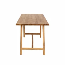 Table À Manger<Made in Meubles Table à manger haute + 2 bancs en bois d'acacia Orane