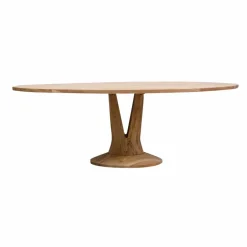 Table À Manger<Made in Meubles Table à manger ovale en bois d'acacia 220 cm Sauge