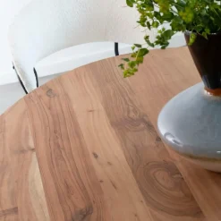 Table À Manger<Made in Meubles Table à manger ovale en bois d'acacia 220 cm Sauge