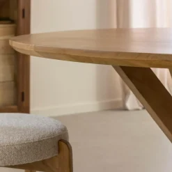 Table À Manger<Made in Meubles Table à manger ronde en manguier Maloé