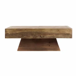 Table Basse<Made in Meubles Table basse carrée en bois recyclé Blaise