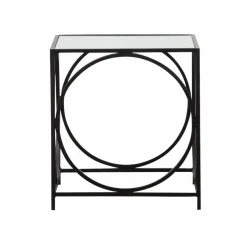 Table Basse<Made in Meubles Table basse carrée en métal noir Zélie