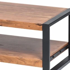 Table Basse<Made in Meubles Table basse en bois d'acacia 120 cm Havana