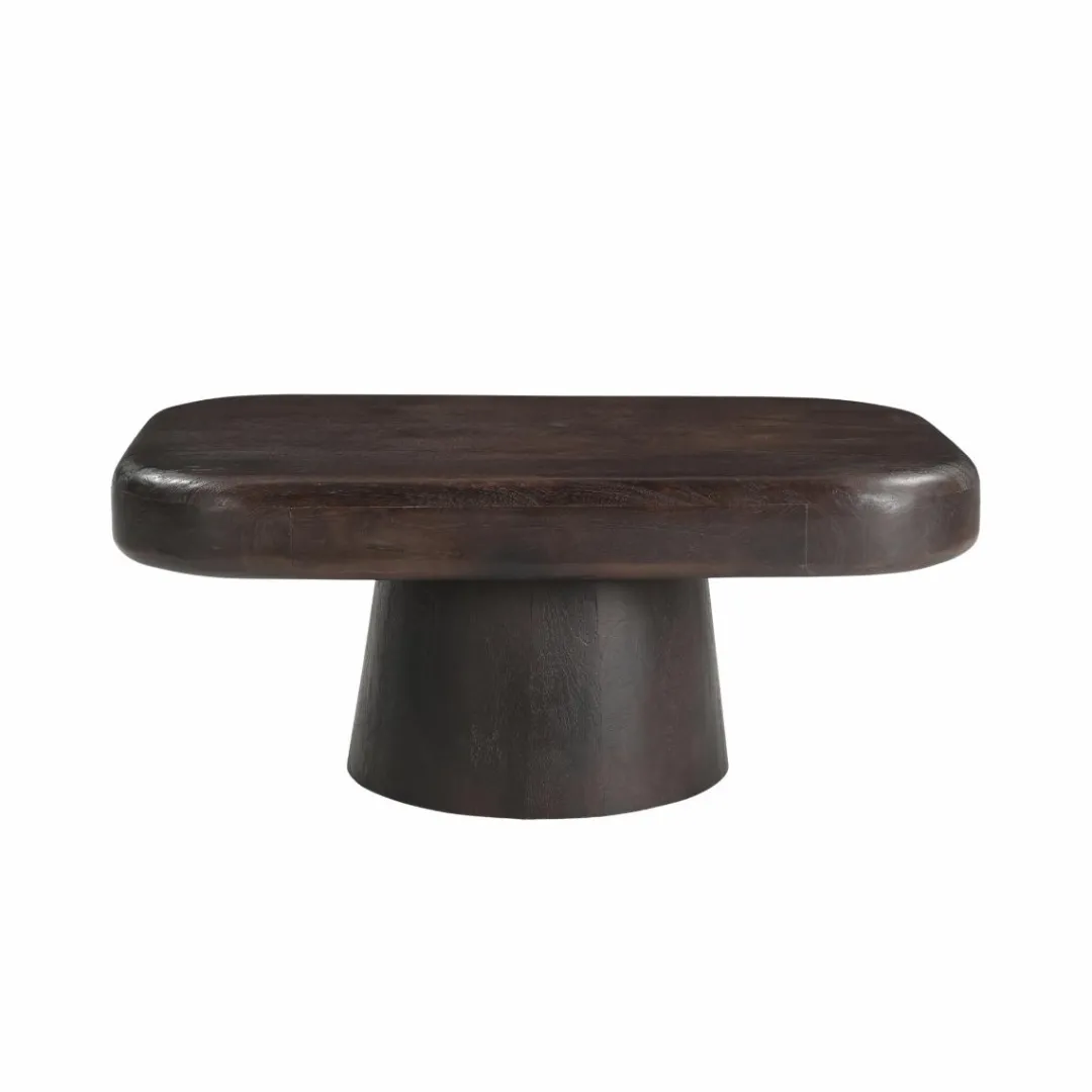 Table Basse<Made in Meubles Table basse en bois de manguier foncé Liriel