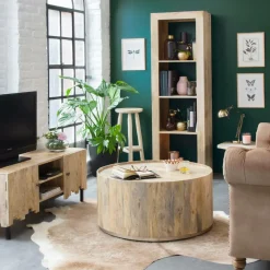 Table Basse<Made in Meubles Table basse en bois de manguier Camille