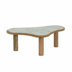 Table Basse<Made in Meubles Table basse en bois de manguier et marbre Adler