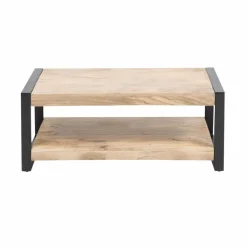 Table Basse<Made in Meubles Table basse en bois de manguier 100 cm New-York