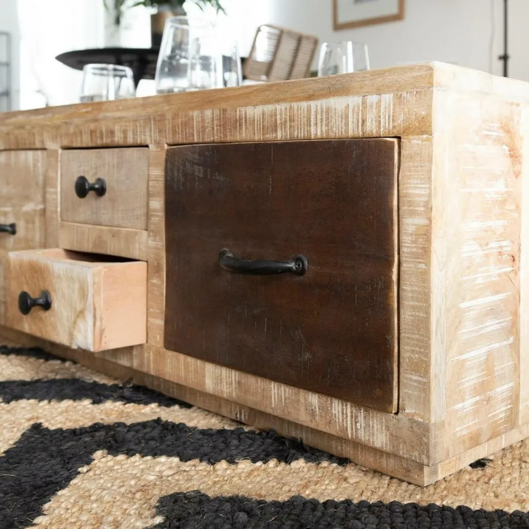 Table Basse<Made in Meubles Table basse en bois de manguier Pio