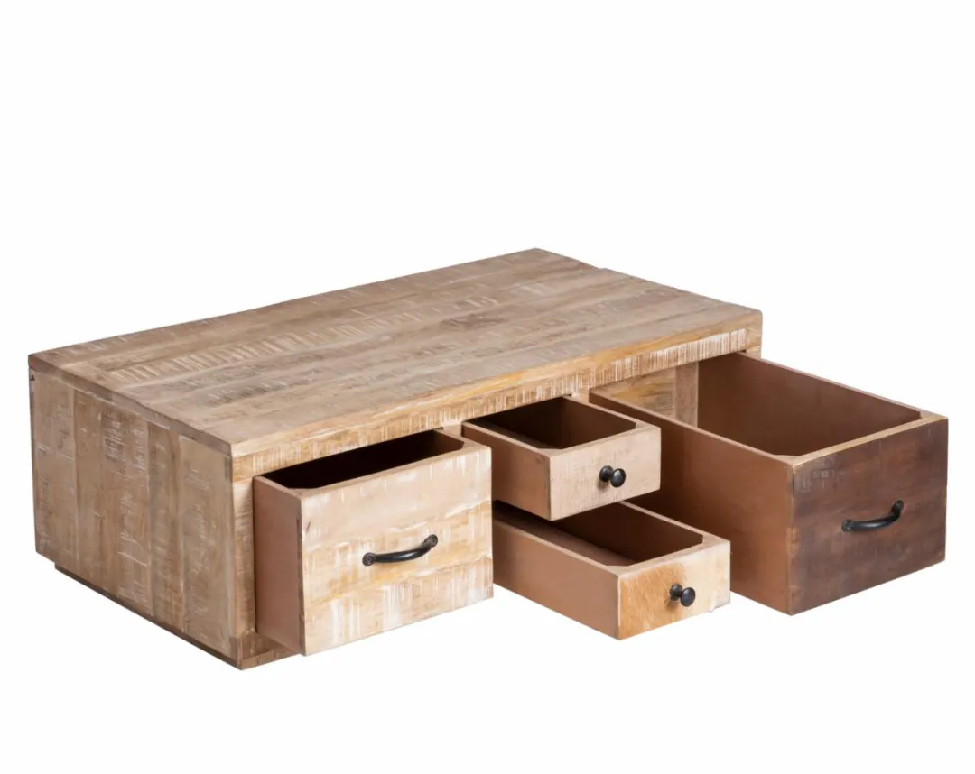 Table Basse<Made in Meubles Table basse en bois de manguier Pio