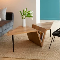 Table Basse<Made in Meubles Table basse en bois de manguier Letizia