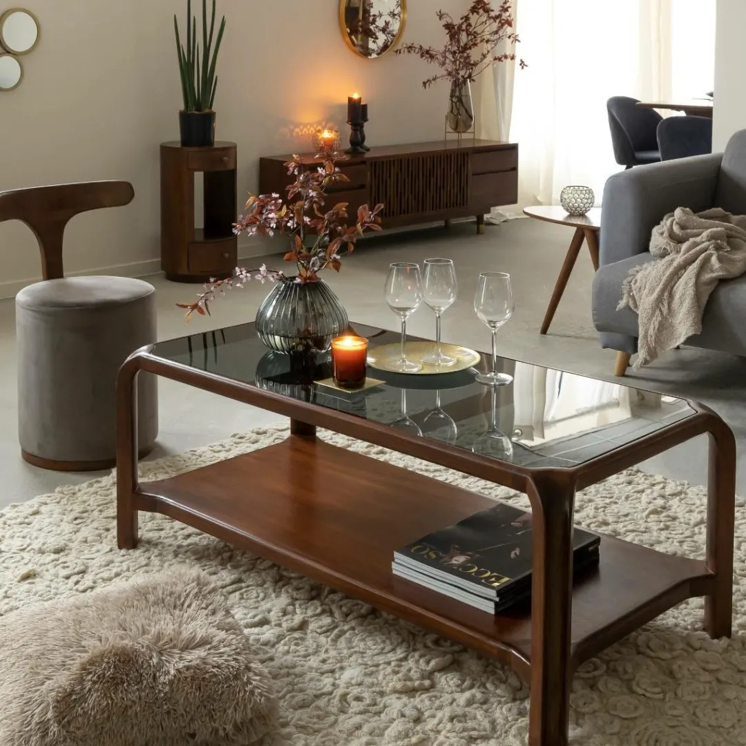 Table Basse<Made in Meubles Table basse en bois de manguier Onane