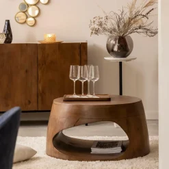 Table Basse<Made in Meubles Table basse en bois de manguier Azure