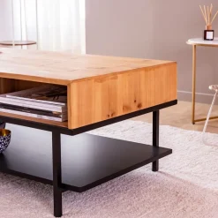 Table Basse<Made in Meubles Table basse en bois de sapin Enola