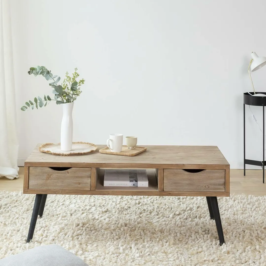 Table Basse<Made in Meubles Table basse en bois de sapin Natural