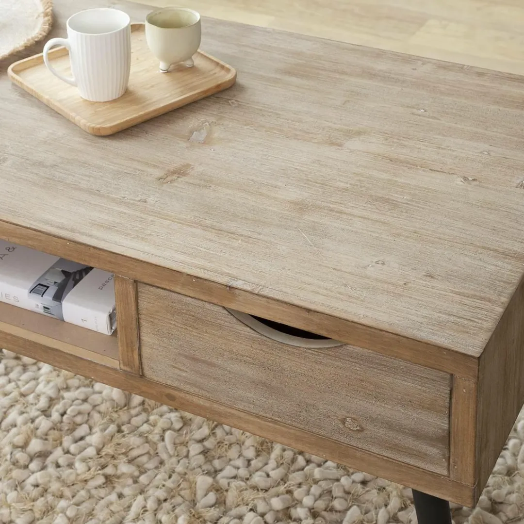 Table Basse<Made in Meubles Table basse en bois de sapin Natural