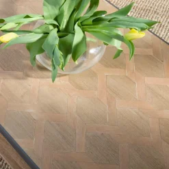 Table Basse<Made in Meubles Table basse en bois et métal Livia