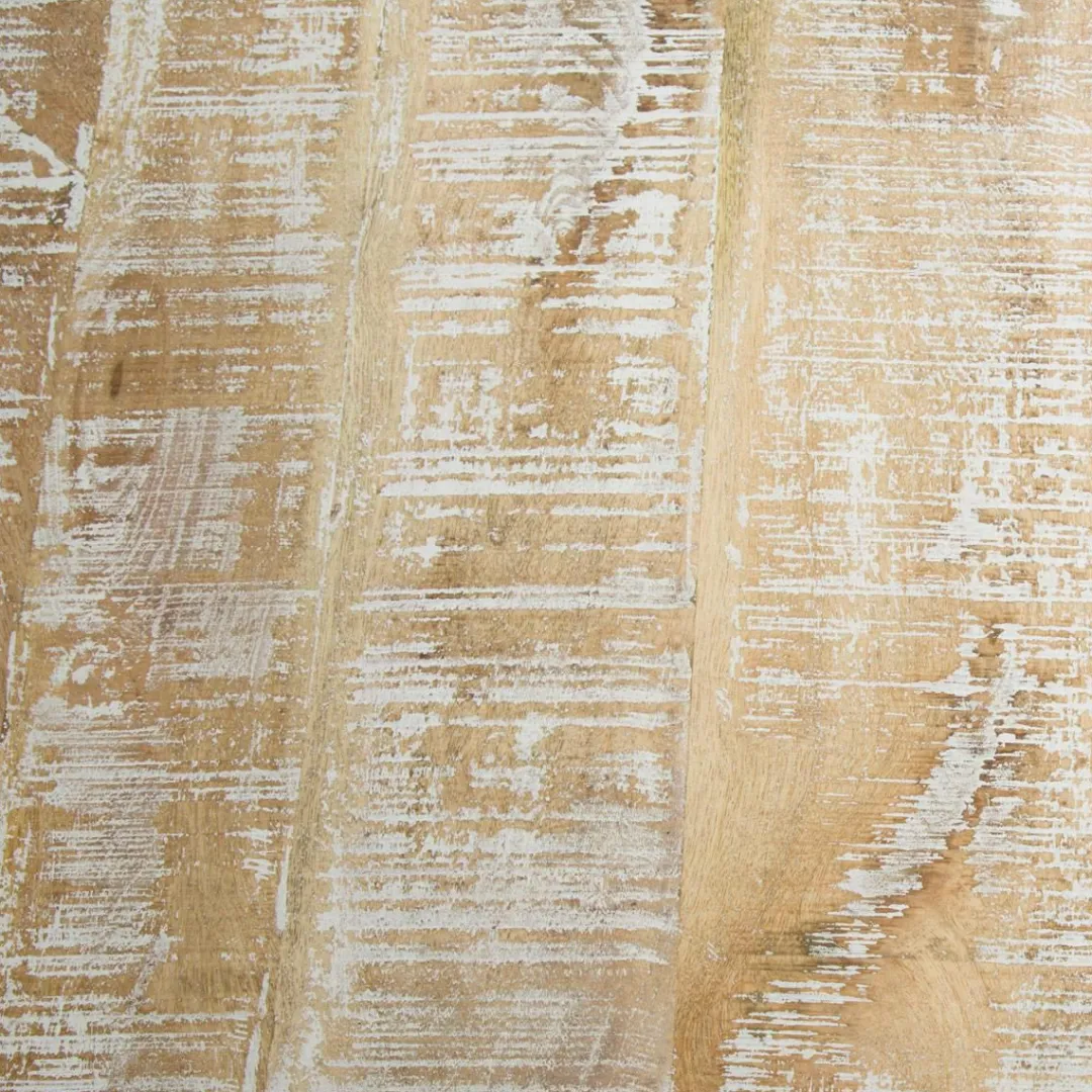 Table Basse<Made in Meubles Table basse en bois reyclé et métal White