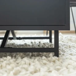 Table Basse<Made in Meubles Table basse en métal noir Claudine