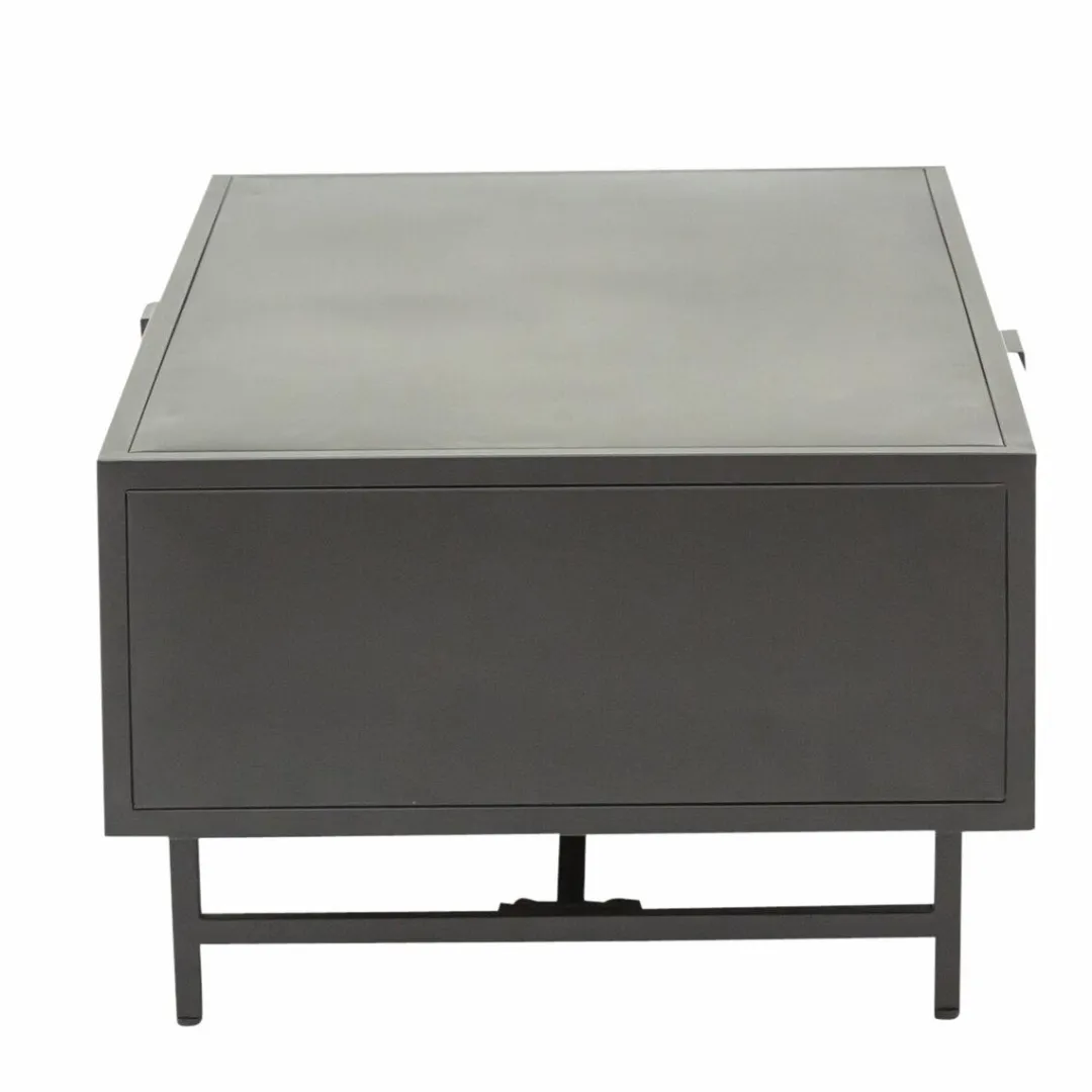 Table Basse<Made in Meubles Table basse en métal noir Claudine